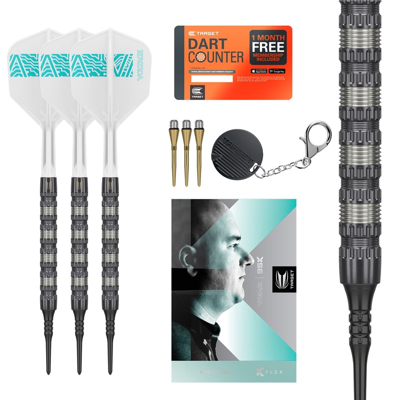 Cross 95K 95% Tungsten Soft Tip Darts by Target 18 Gram