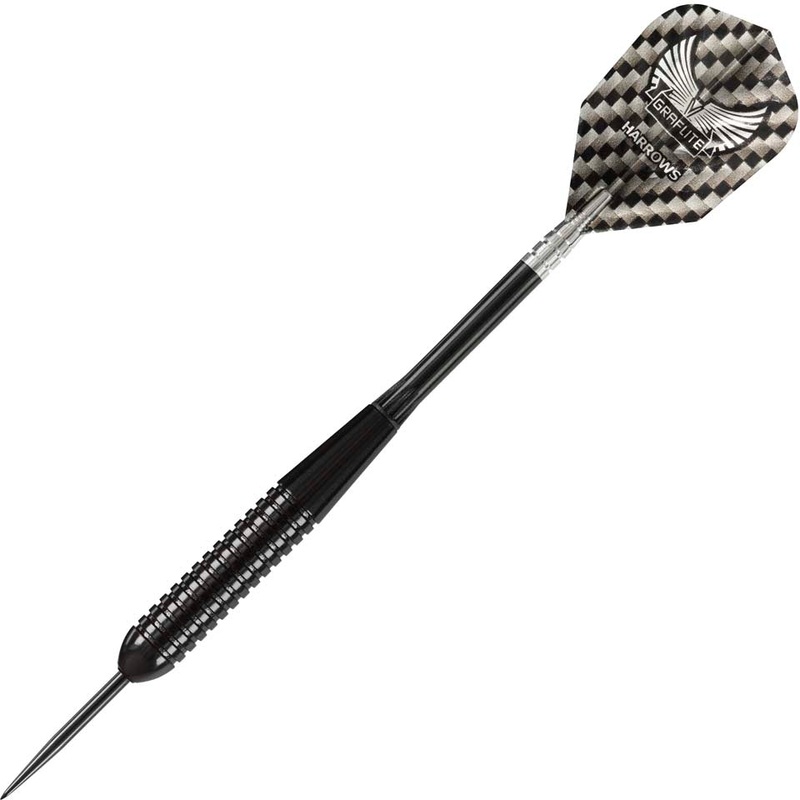 Harrows Black Arrow Ringed Steel Tip Darts – 21gm