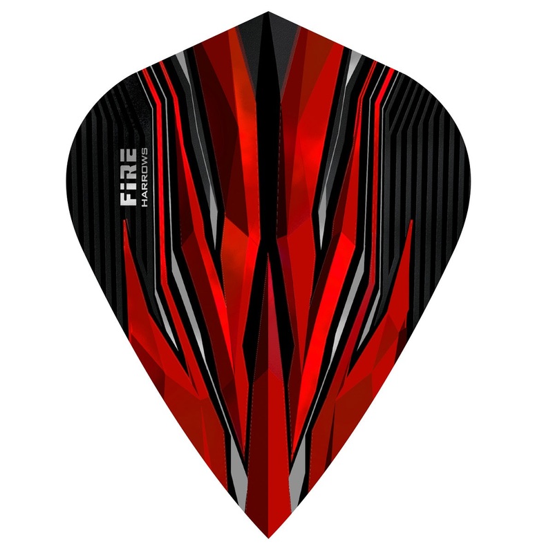 Harrows Fire Red Kite Dart Flights Red
