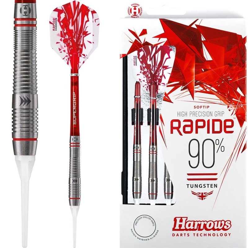 *Harrows Rapide Darts – Soft Tip – Style A – Ringed 16g