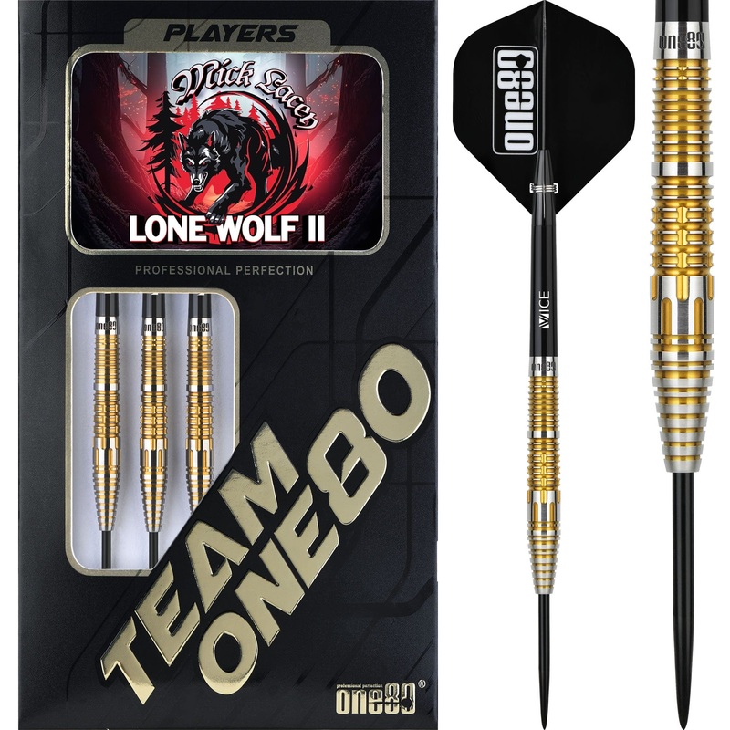 One80 Mick Lacey Darts – Steel Tip – 90% Tungsten – V2 – 23g