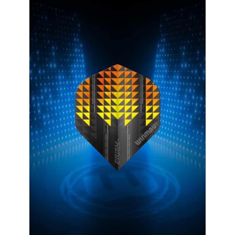 Prism Alpha Triangles Black & Orange Extra Thick Standard 100 Micron Poly metronic extra thick