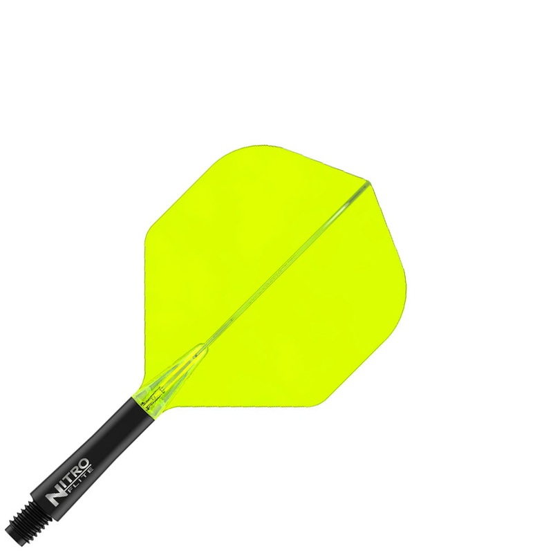 Red Dragon Nitro Flite Integrated Flight and Shaft System – No2 Short Black & Yellow