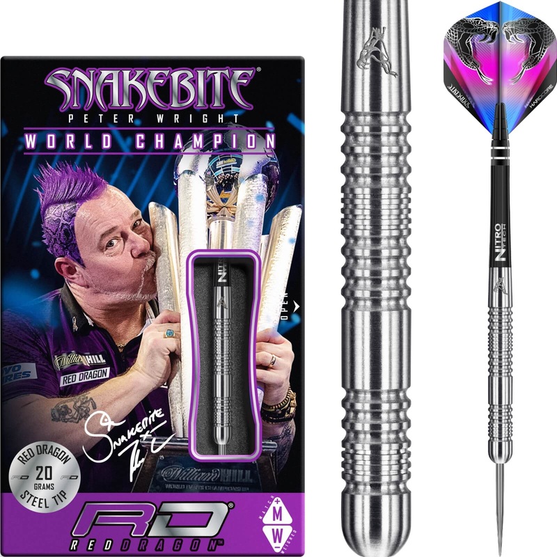 Red Dragon – Peter Wright Euro 11 Darts – Steel Tip – 90% Tungsten – 20g 24g 20 grams
