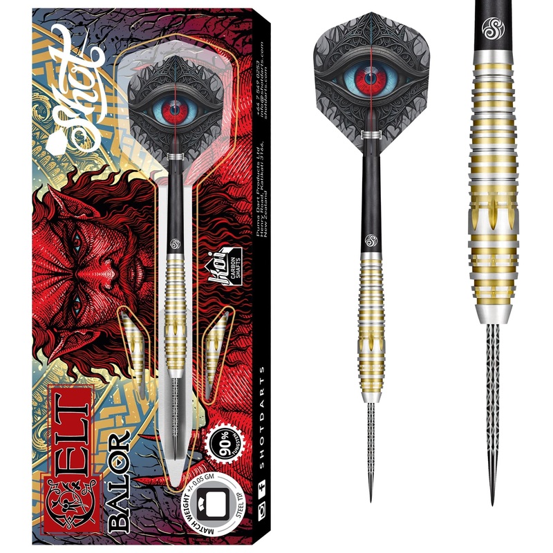 Shot Celt Darts – Steel Tip – 90% Tungsten – Balor 22g