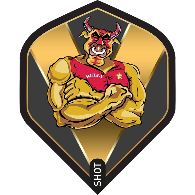 Shot Michael Smith Dart Flights – 100 Micron – Std – No2 – Bully Boy – Gold