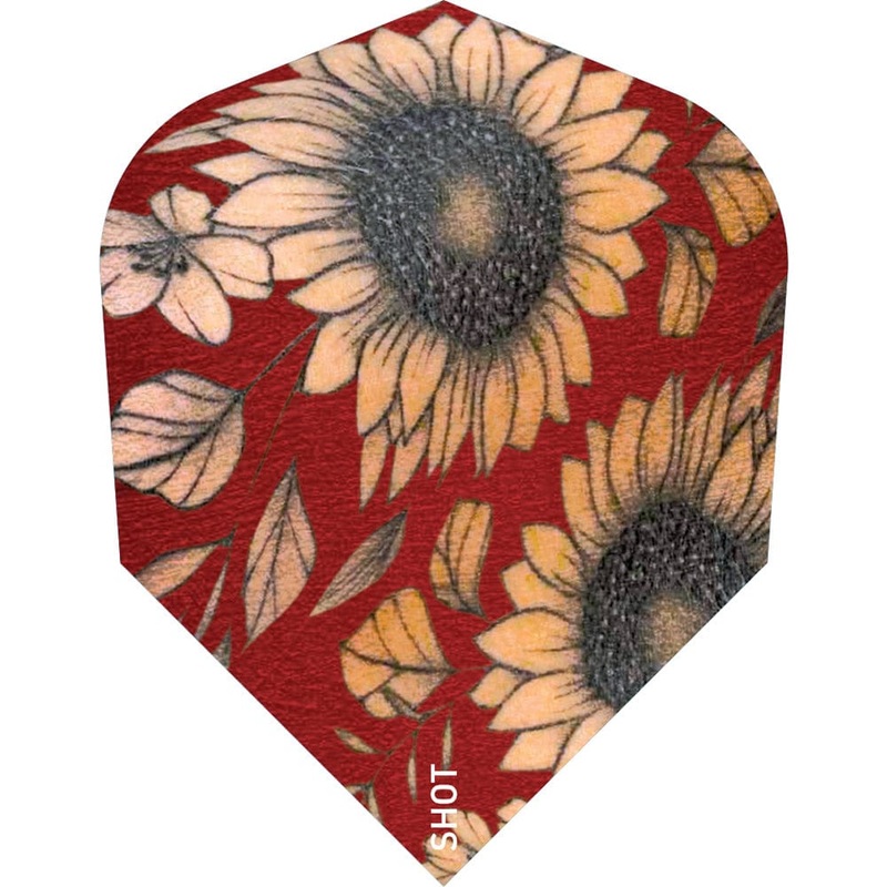 *Shot Pro Series Dart Flights – Std – No6 – Barbora Hospodrsk – Sunflower