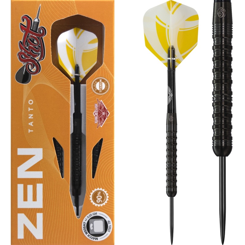 *Shot Zen Series – Steel Tip Tungsten Darts – Tanto 23g