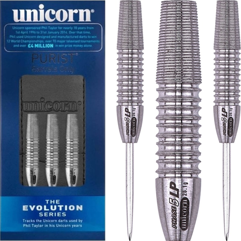 Unicorn – Purist Evolution Phase 5 LP Darts – Steel Tip – 95% Tungsten – 26g