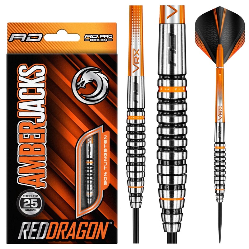 Amberjack 14 90% Tungsten Steel Tip Darts by Red Dragon 23 Gram