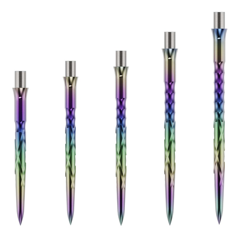 Caliburn Replaceable Dart Points – HAN G2 – Rainbow 34mm
