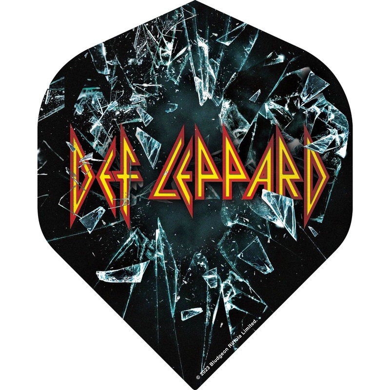 *Def Leppard Dart Flights – Official Licensed – 100 Micron – No2 – Std – F2 – Shattered Glass