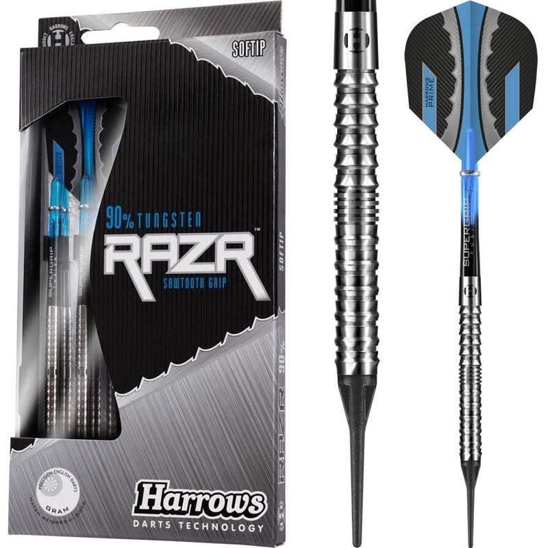Harrows RazR Darts – Soft Tip – Parallel 18g