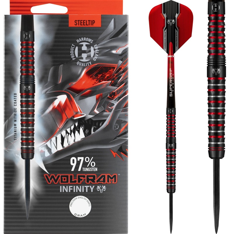 Harrows Wolfram Infinity Darts – Steel Tip Tungsten 21g