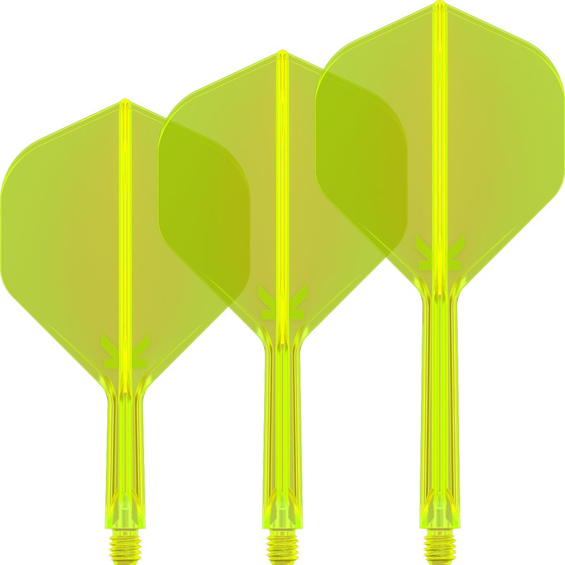 K-Flex Neon Yellow No2 One Piece Dart Flights by Target Short