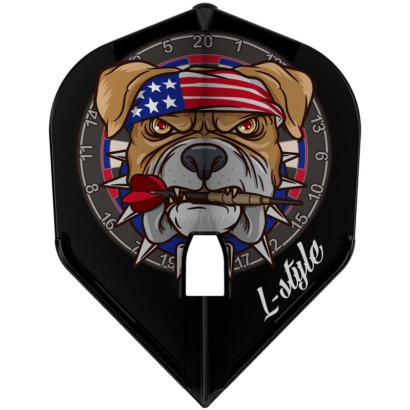 L-Style Randy Van Dursen V3 Dart Flights – L3 / Shape Black