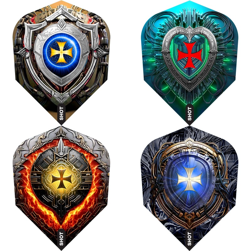 Shot – Future Knights – Standard Dart Flights Darkstar