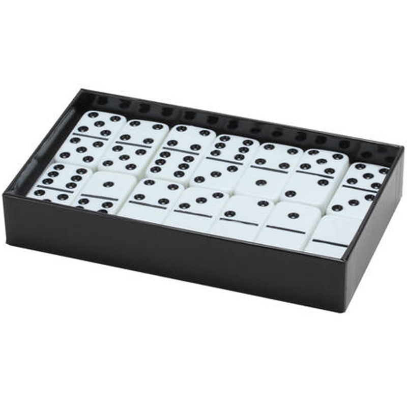 Standard Double Six Dominoes – White