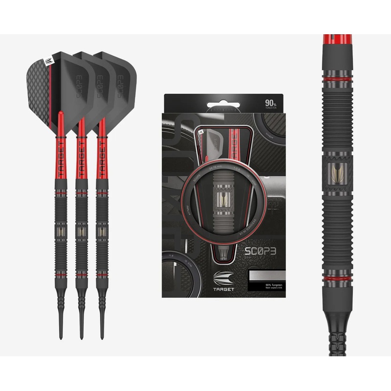 Target SCOPE 10 Soft Tip Darts 90% Tungsten 18g