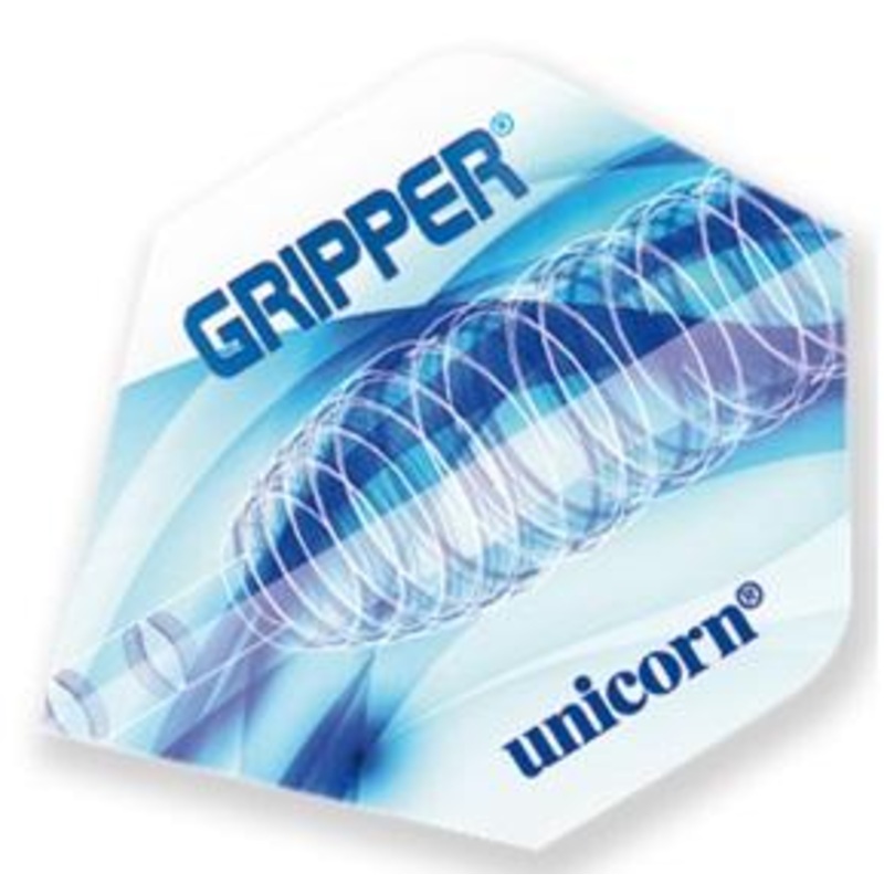 Unicorn Core 75 Gripper Blue & White Dart Flights