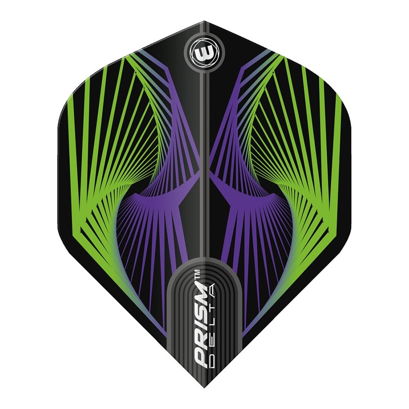 Winmau Prism Delta Spiral Dart Flights Green No2 Standard