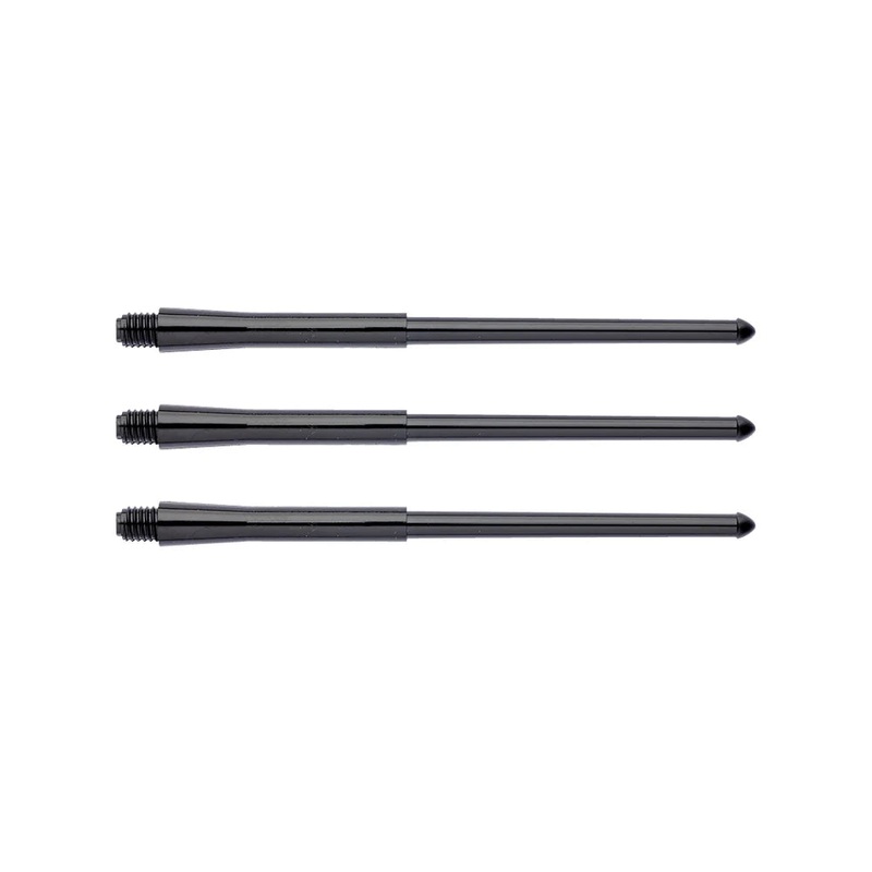 Winmau Stealth Molded Shafts Medium – Black Polycarbonate 32mm when Flights are attached Black