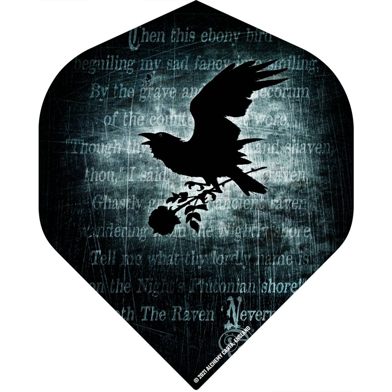 *Alchemy Dart Flights – Official Licensed – Std – No2 – Black – Nevermore