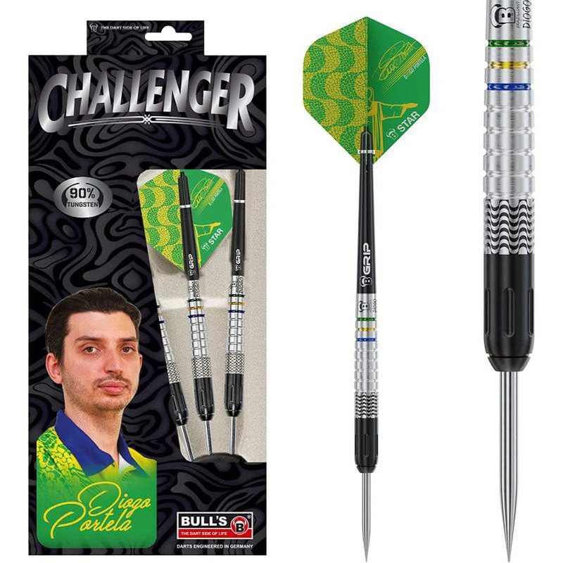 Bull’s DE Diogo Portela 90% Tungsten Steel Tip Darts 24 GRAM
