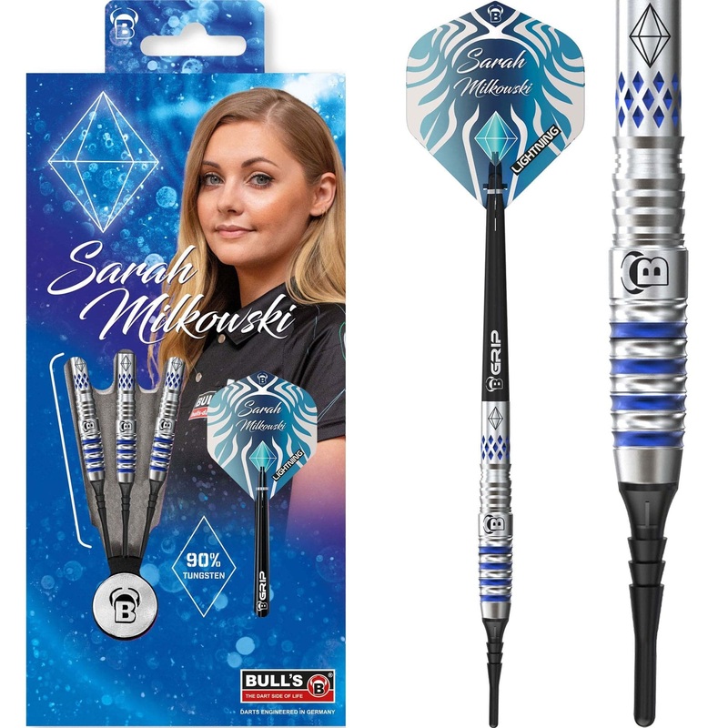 BULL’S Sarah Milkowski Darts – Soft Tip – Sapphire 20g