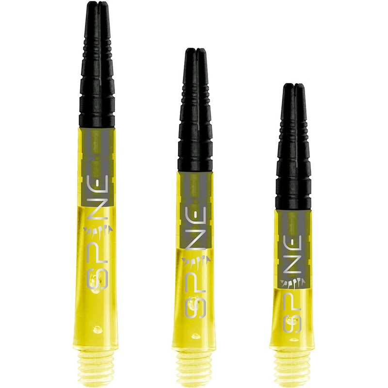 *Bulls Spine Dart Shafts – Polycarbonate with Aluminium Top – Yellow Medium