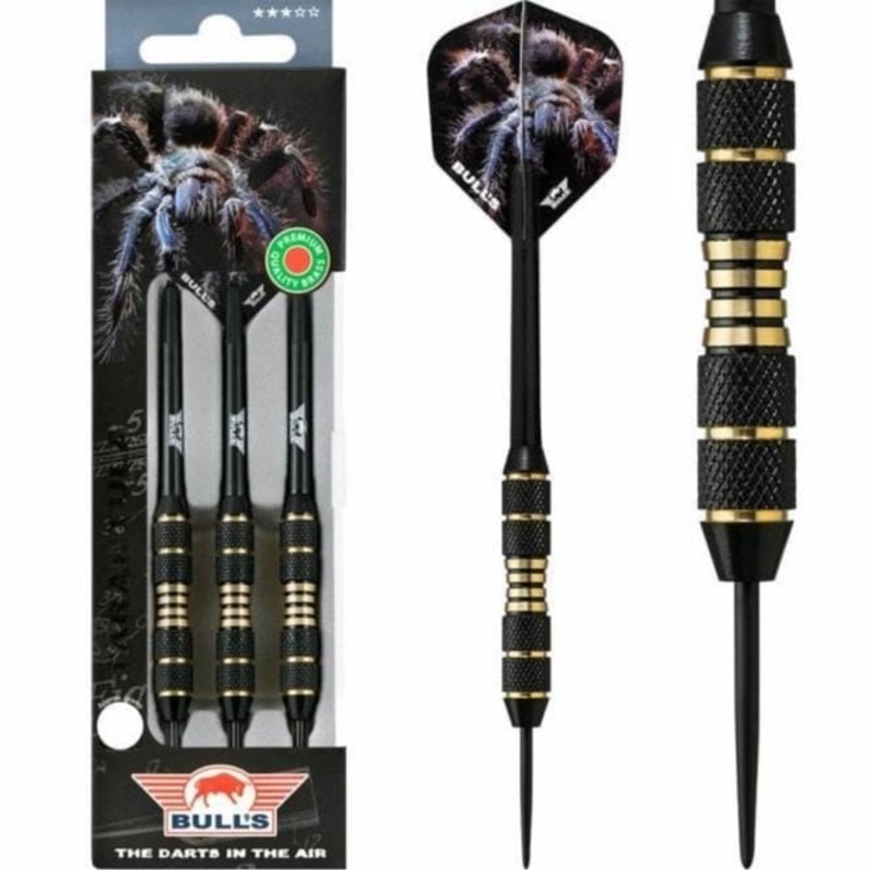 Bulls Tarantula Darts – Steel Tip Brass – Twin Knurl 20g