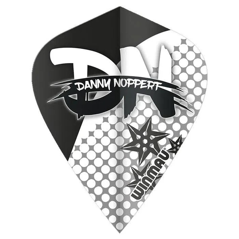 Danny Noppert Freeze Kite Dart Flights by Winmau Black White