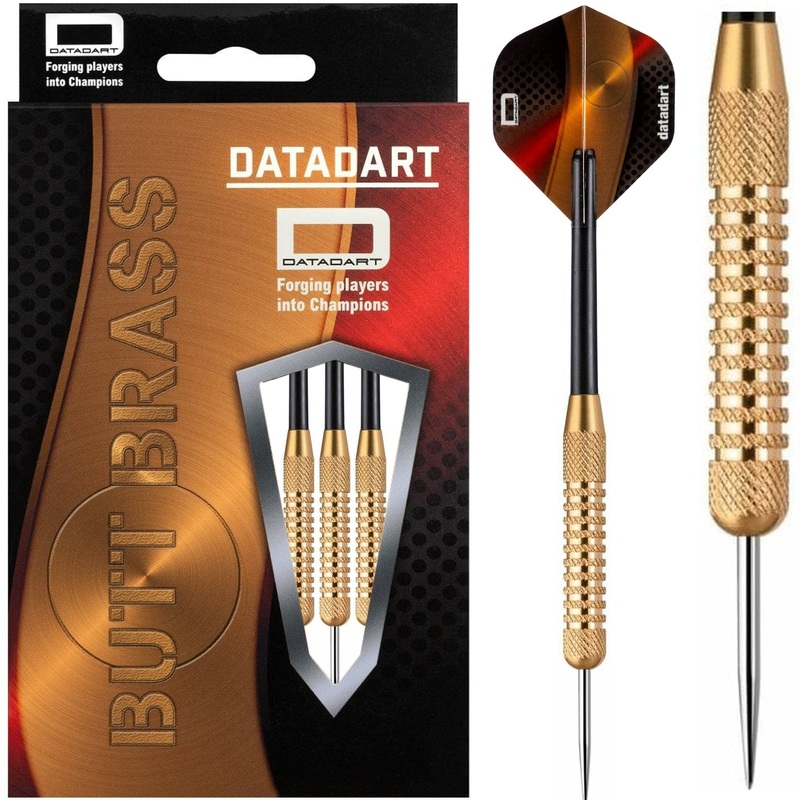 Datadart Butt Brass Darts – Steel Tip Brass – Knurled – 18g 18g