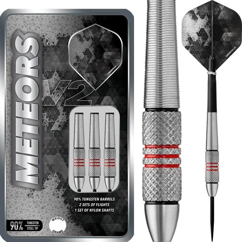 Designa – Meteors V2 M1 Darts – Steel Tip – 90% Tungsten – 30g 32g 36g 30 grams