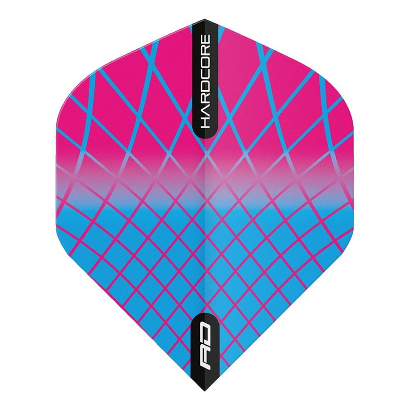 Hardcore Radical Triple Standard Dart Flights Pink No2 Standard