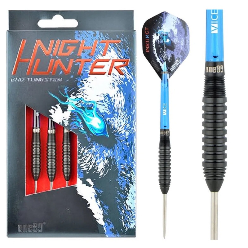 One80 Night Hunter Sting 90% Tungsten Steel Tip Darts 22 GRAM