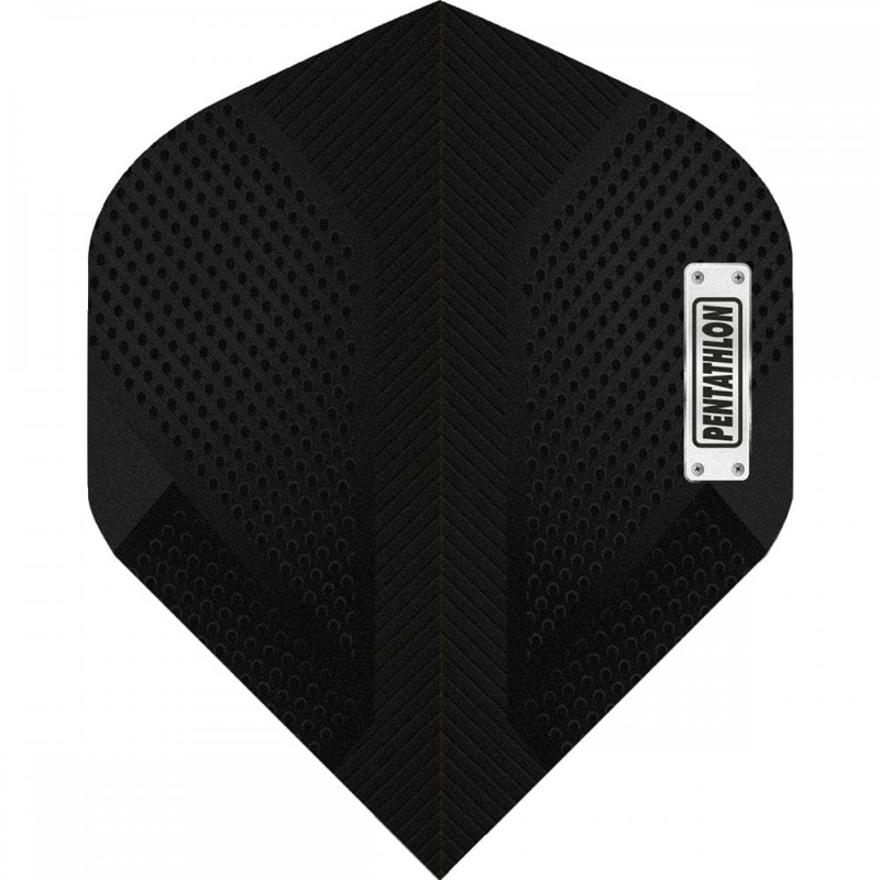 Pentathlon Dart Flights – 100 Micron – Std – No2 – Plate – Black