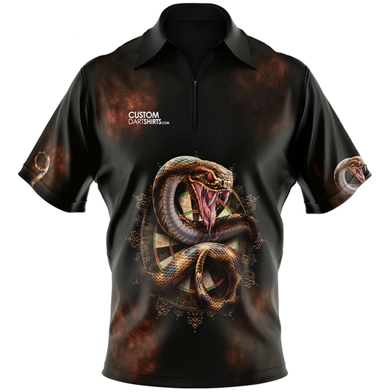 Rattlesnake Dark Custom Dart Shirt Extra Small