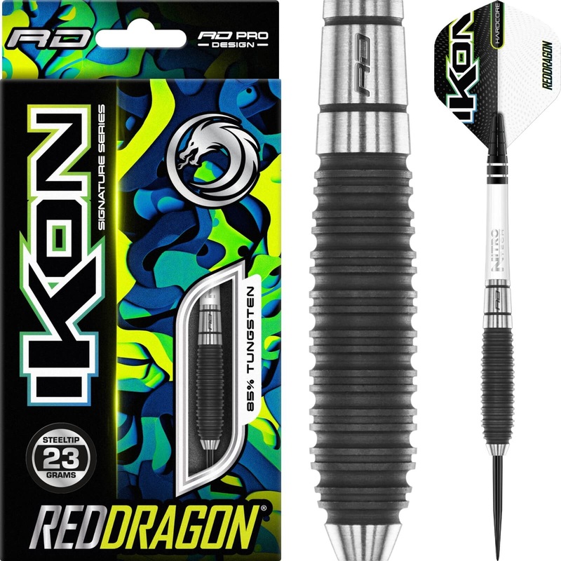 Red Dragon – Ikon 1.3 Darts – Steel Tip – 85% Tungsten – 23g 25g 23 grams