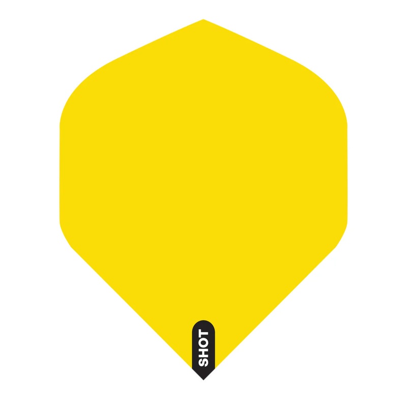 Shot Dart Flight Set Standard Yellow Standard 100 Micron Polymer
