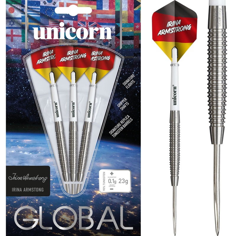 Unicorn Global Darts – Steel Tip – 90% Tungsten – Irina Armstrong – 23g