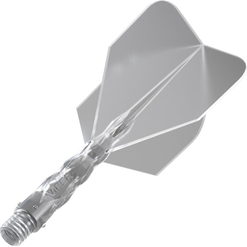 Viper Diamond Core Dart Flights – Moulded Flights & Shaft – Standard – Clear Short