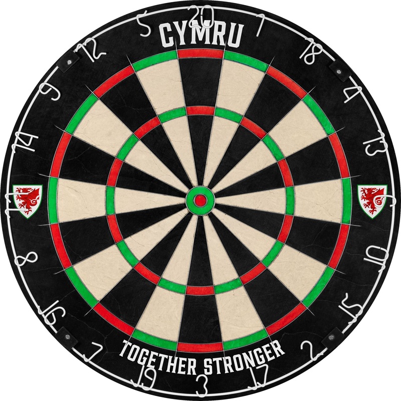 Wales FA – Dartboard – Professional Level – Official Licensed – Crest Logo – Cymru