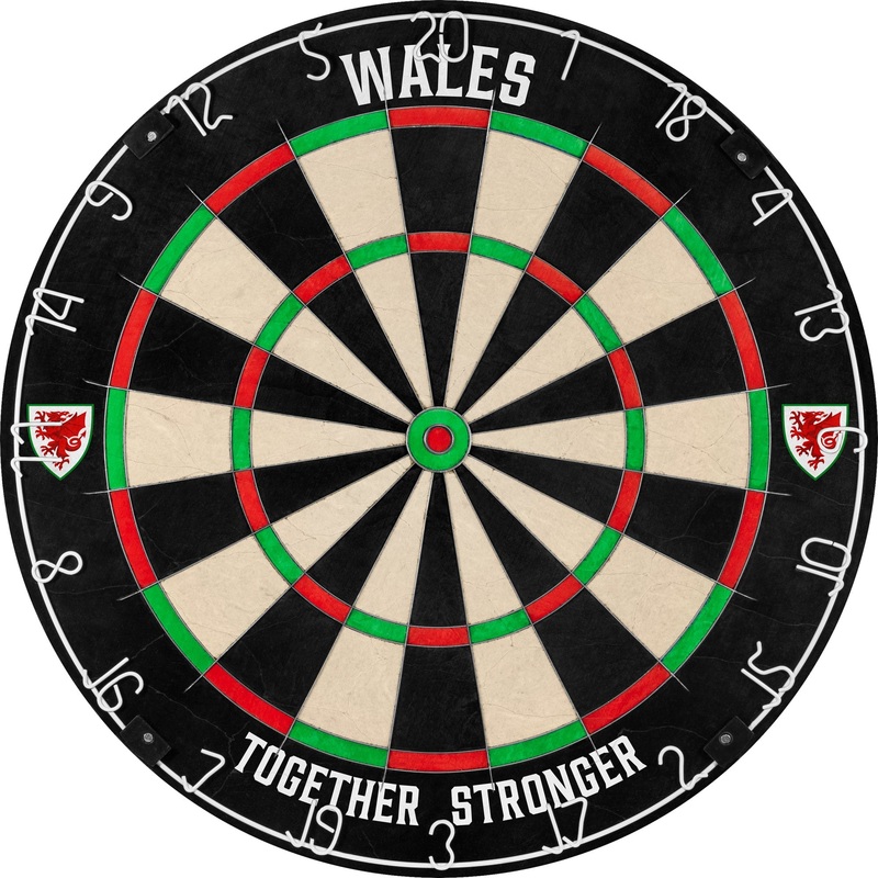 Wales FA – Dartboard – Professional Level – Official Licensed – Crest Logo – Wales