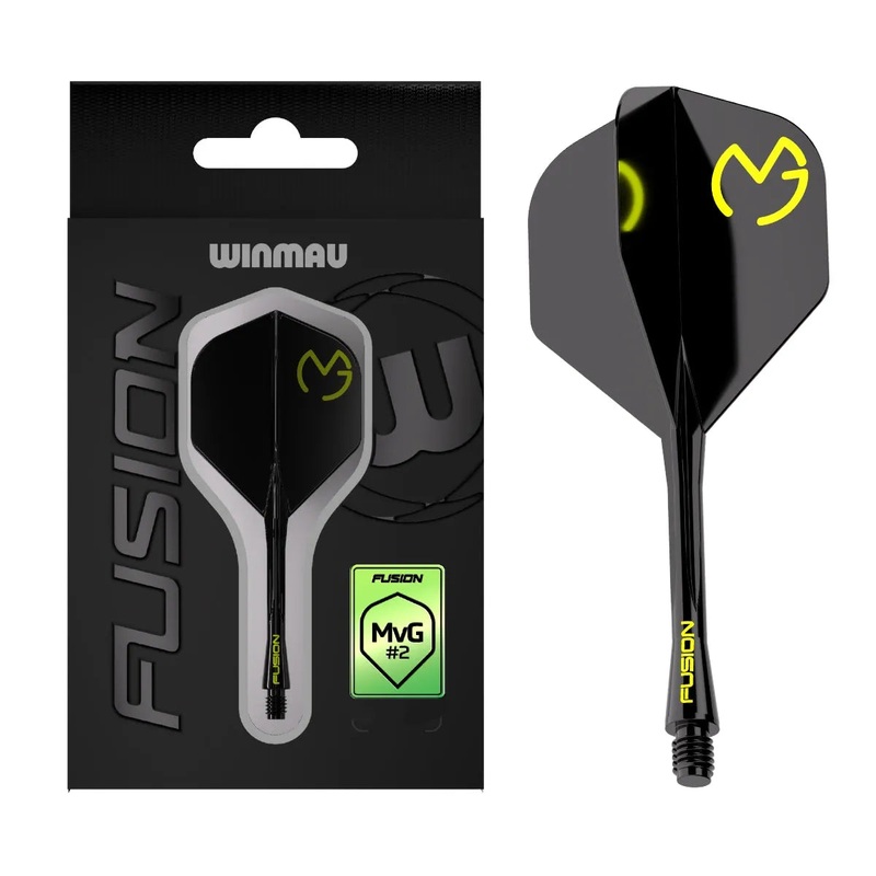 Winmau MvG Pac Man Fusion Integrated Flight System – No2 Black Short