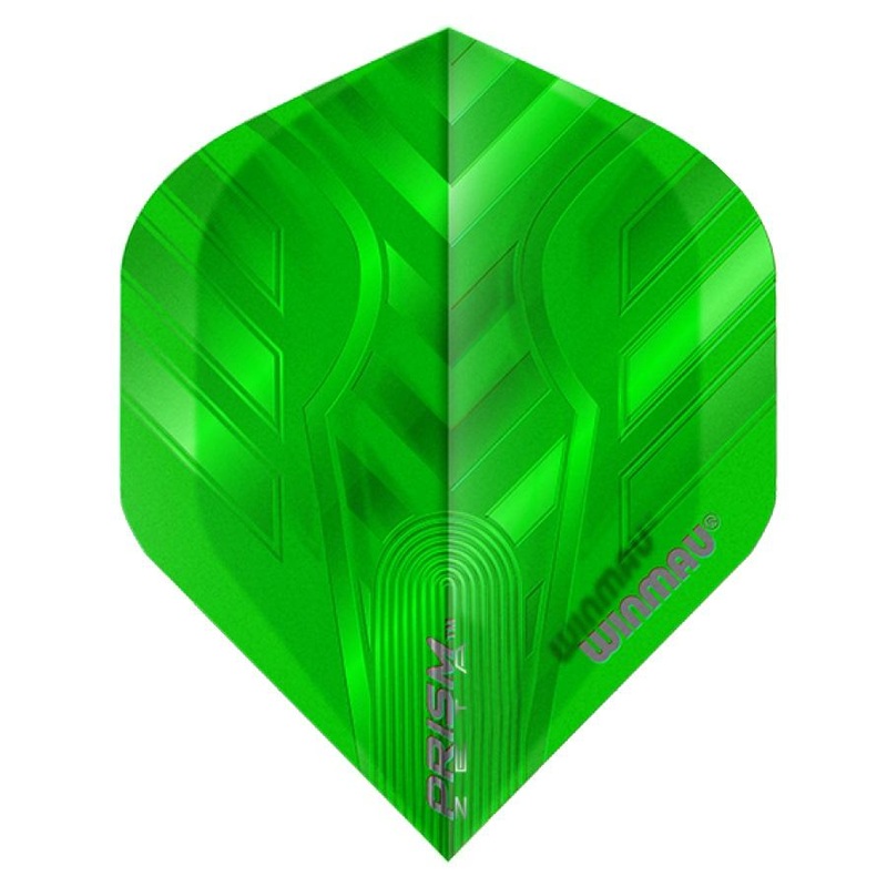Winmau Prism Zeta Green Translucent Dart Flights Standard Green