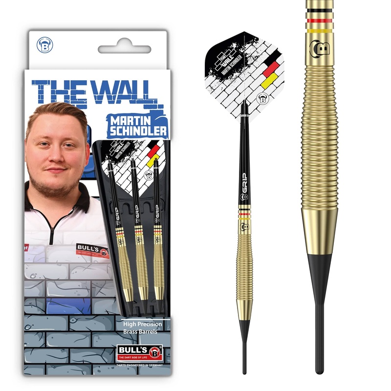 BULL’S Martin Schindler Darts – Soft Tip – Brass – 18g
