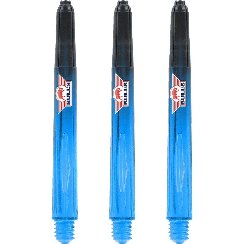 *Bulls Airstriper Dart Shafts – Polycarbonate – Clear Blue Medium