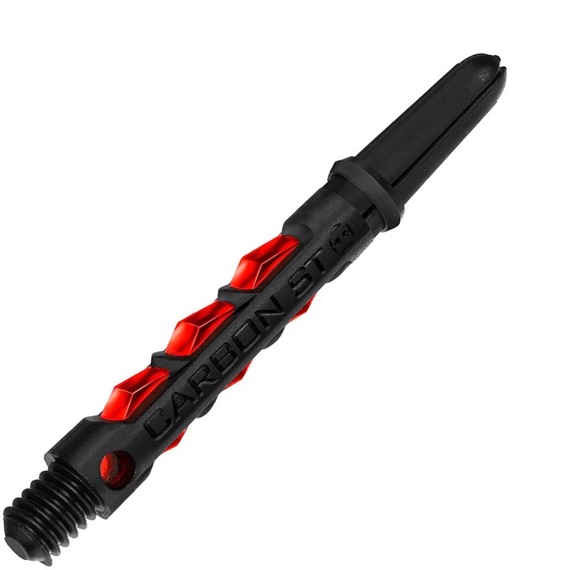 Harrows Carbon ST Dart Shafts – Midi Red
