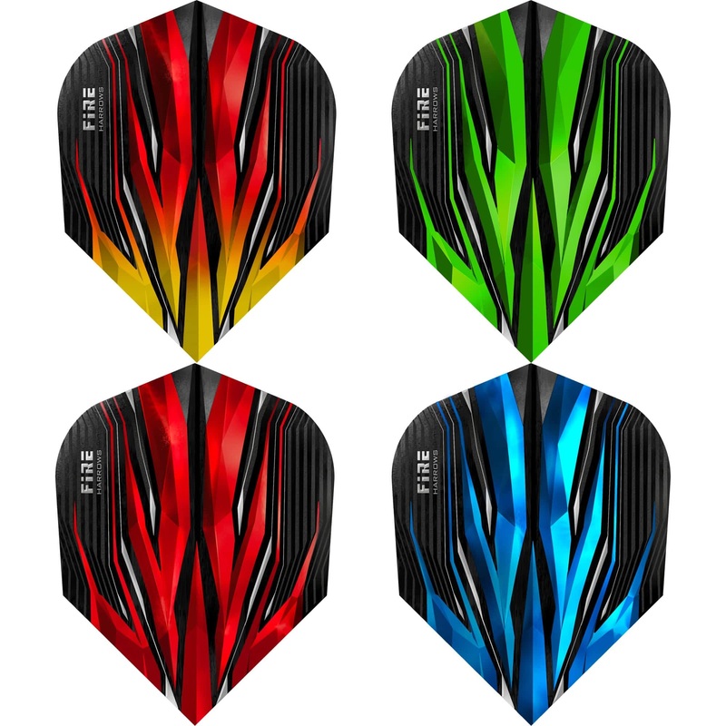 *Harrows Fire Inferno Dart Flights – No6 – Std Blue